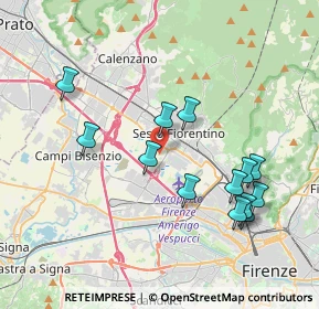 Mappa Via Pratese, 50019 Sesto Fiorentino FI, Italia (3.96077)