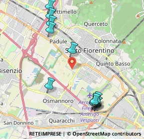 Mappa Via Pratese, 50019 Sesto Fiorentino FI, Italia (2.39923)