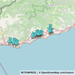 Mappa Via Peirogallo, 18038 Sanremo IM, Italia (6.05333)