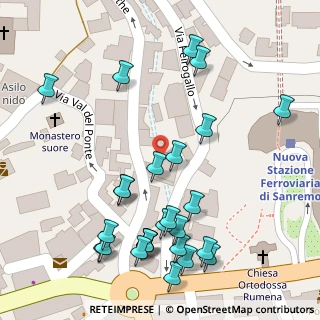 Mappa Via Peirogallo, 18038 Sanremo IM, Italia (0.07923)