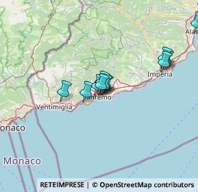 Mappa Via Peirogallo, 18038 Sanremo IM, Italia (16.33615)