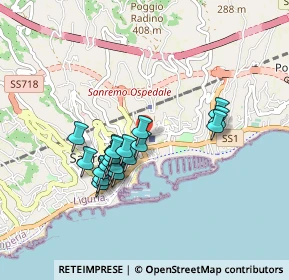 Mappa Via Peirogallo, 18038 Sanremo IM, Italia (0.7535)