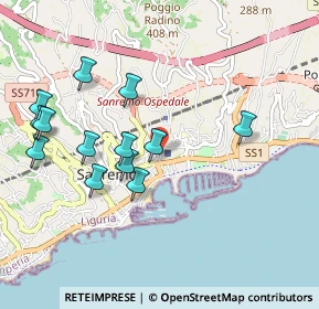 Mappa Via Peirogallo, 18038 Sanremo IM, Italia (1.02)