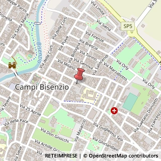 Mappa Via Giuseppe Verdi, 6, 50013 Campi Bisenzio, Firenze (Toscana)