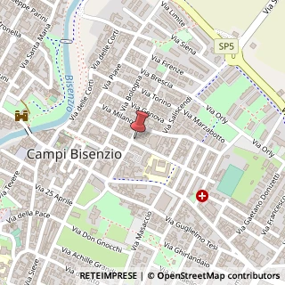 Mappa Via Giuseppe Verdi, 3, 50013 Campi Bisenzio, Firenze (Toscana)