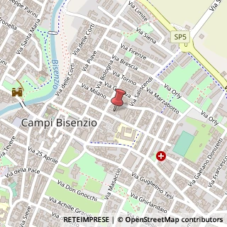 Mappa Via Giuseppe Verdi, 9, 50013 Campi Bisenzio, Firenze (Toscana)