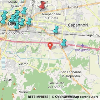 Mappa Via Traversa di Parezzana, 55012 Capannori LU, Italia (3.53667)
