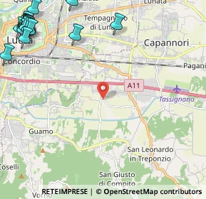 Mappa Via Traversa di Parezzana, 55012 Capannori LU, Italia (3.76368)