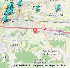 Mappa Via Traversa di Parezzana, 55012 Capannori LU, Italia (3.756)