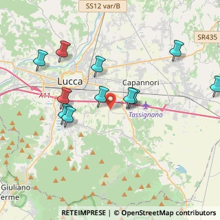 Mappa Via Traversa di Parezzana, 55012 Capannori LU, Italia (4.13)
