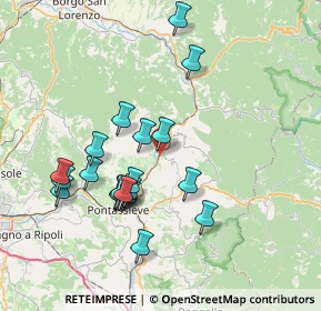 Mappa Via Giuseppe Di Vittorio, 50068 Rufina FI, Italia (7.4305)