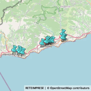 Mappa Via Castello, 18038 Sanremo IM, Italia (5.96667)