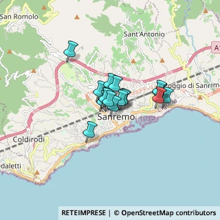 Mappa Via Castello, 18038 Sanremo IM, Italia (0.95353)