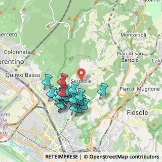 Mappa Via Nuova del Mulino, 50141 Firenze FI, Italia (1.7005)