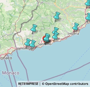 Mappa Via Zefiro Massa, 18038 Sanremo IM, Italia (13.46833)