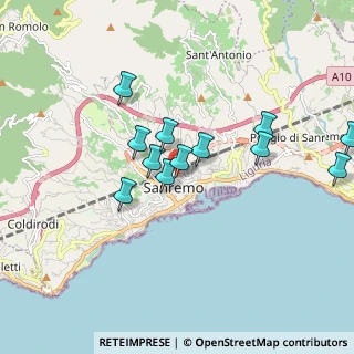Mappa Via Zefiro Massa, 18038 Sanremo IM, Italia (1.6725)
