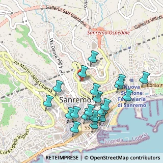 Mappa Via Privata Canepa, 18038 Sanremo IM, Italia (0.5305)
