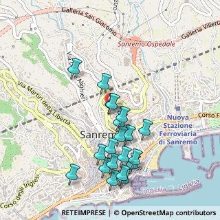 Mappa Via Antonio Canepa, 18038 Sanremo IM, Italia (0.5015)