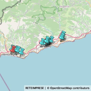 Mappa Via Antonio Canepa, 18038 Sanremo IM, Italia (5.78333)