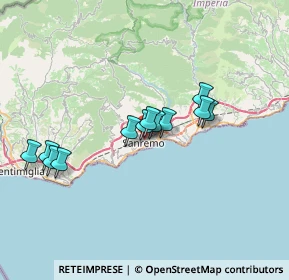 Mappa Via Canepa, 18038 Sanremo IM, Italia (5.9675)