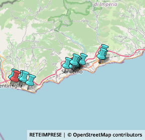 Mappa Via Canepa, 18038 Sanremo IM, Italia (5.78333)