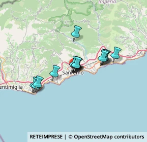 Mappa Via Privata Canepa, 18038 Sanremo IM, Italia (4.83125)