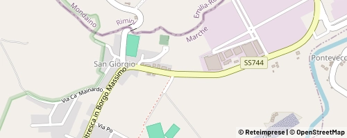 Mappa Montecalvo in Foglia