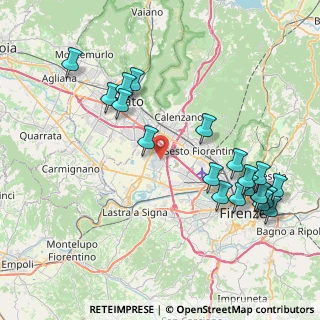 Mappa Via Vincenzo Bellini, 50013 Campi Bisenzio FI, Italia (9.5375)