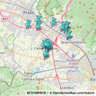 Mappa Via Vincenzo Bellini, 50013 Campi Bisenzio FI, Italia (2.90176)