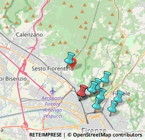 Mappa Via della Castellina, 50019 Sesto Fiorentino FI, Italia (4.05583)