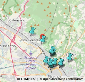 Mappa Via della Castellina, 50019 Sesto Fiorentino FI, Italia (4.51389)