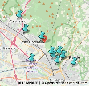 Mappa Via della Castellina, 50019 Sesto Fiorentino FI, Italia (4.05333)