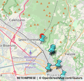 Mappa Via della Castellina, 50019 Sesto Fiorentino FI, Italia (5.24692)