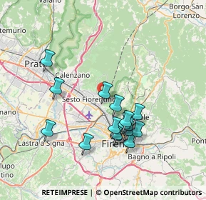 Mappa Via della Castellina, 50019 Sesto Fiorentino FI, Italia (7.03375)