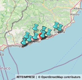 Mappa Via dei Contrabbandieri, 18018 Taggia IM, Italia (8.546)