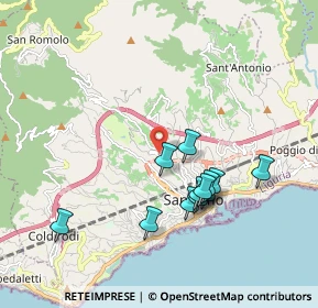 Mappa Via Senatore, 18038 Sanremo IM, Italia (1.80417)