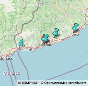 Mappa Via Senatore Ernesto Marsaglia, 18038 Sanremo IM, Italia (32.47)