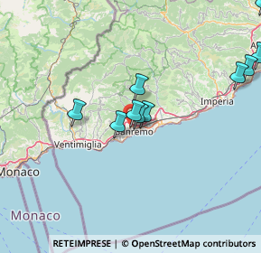 Mappa Via Senatore Ernesto Marsaglia, 18038 Sanremo IM, Italia (21.695)