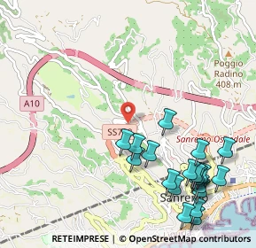 Mappa Via Senatore, 18038 Sanremo IM, Italia (1.3275)