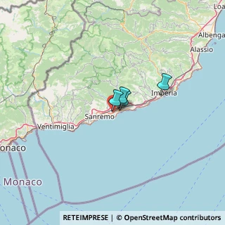 Mappa Via Frantoi e Canai 135 frazione Bussana, 18038 Sanremo IM, Italia (58.60545)