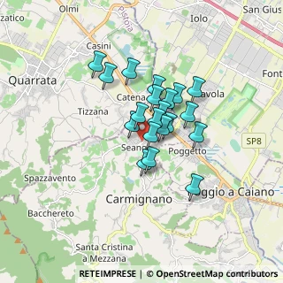 Mappa Via Antonio Gramsci, 59011 Seano PO, Italia (1.1835)