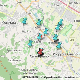 Mappa Via Antonio Gramsci, 59011 Seano PO, Italia (1.692)