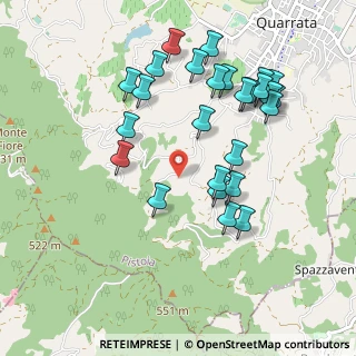 Mappa Via Carraia, 51039 Quarrata PT, Italia (1.02692)