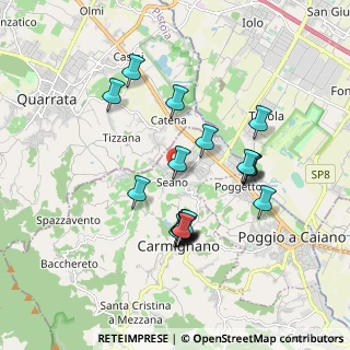 Mappa Via de Chirico Giorgio, 59011 Seano PO, Italia (1.722)