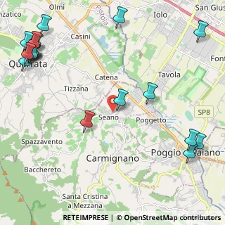 Mappa Via Amendola Giovanni, 59011 Seano PO, Italia (3.36211)