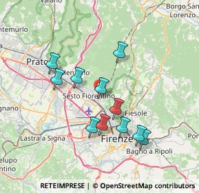 Mappa Via della Resistenza, 50060 Firenze FI, Italia (6.63273)