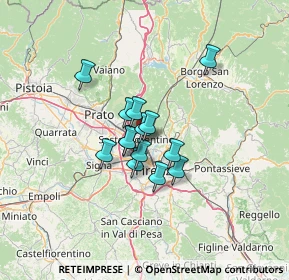 Mappa Via della Resistenza, 50060 Firenze FI, Italia (8.61286)