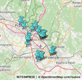 Mappa Via Renato Fucini, 50019 Sesto Fiorentino FI, Italia (5.2295)