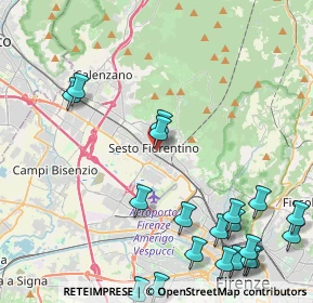 Mappa Via Giovanni Pascoli, 50019 Sesto Fiorentino FI, Italia (5.9315)