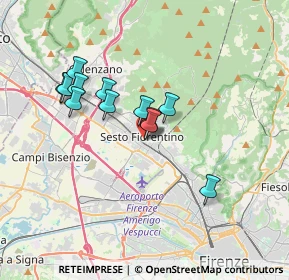 Mappa Via Renato Fucini, 50019 Sesto Fiorentino FI, Italia (3.01833)